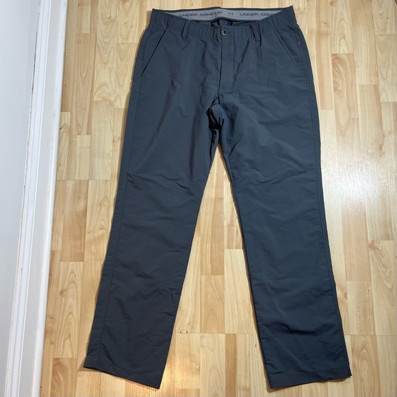 Under Armour Loose Men's Size 36X32 UA Match Play Golf Pants Grey Permormance - Picture 1 of 6